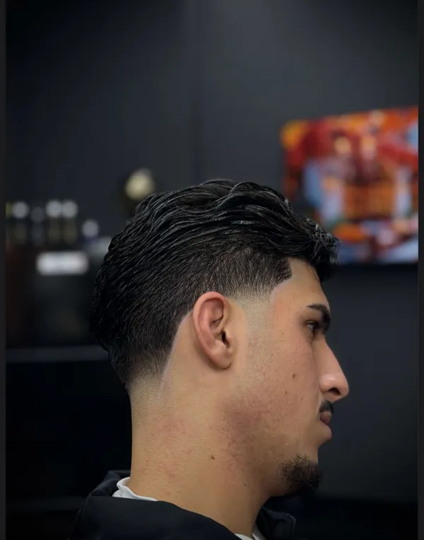 Middellange coupe met taper